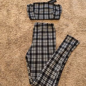 Checkered two piece set